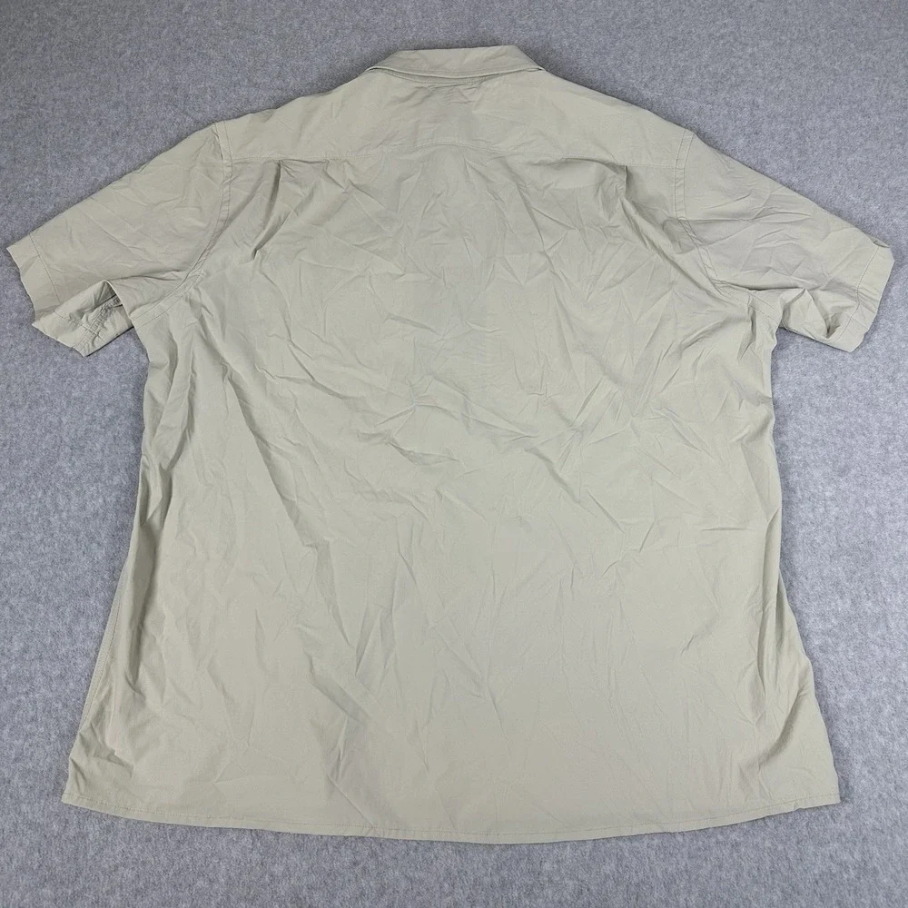 Bills Khakis Men's Short Sleeve Shirt Light Beige Size XXL Two Pockets NWT
